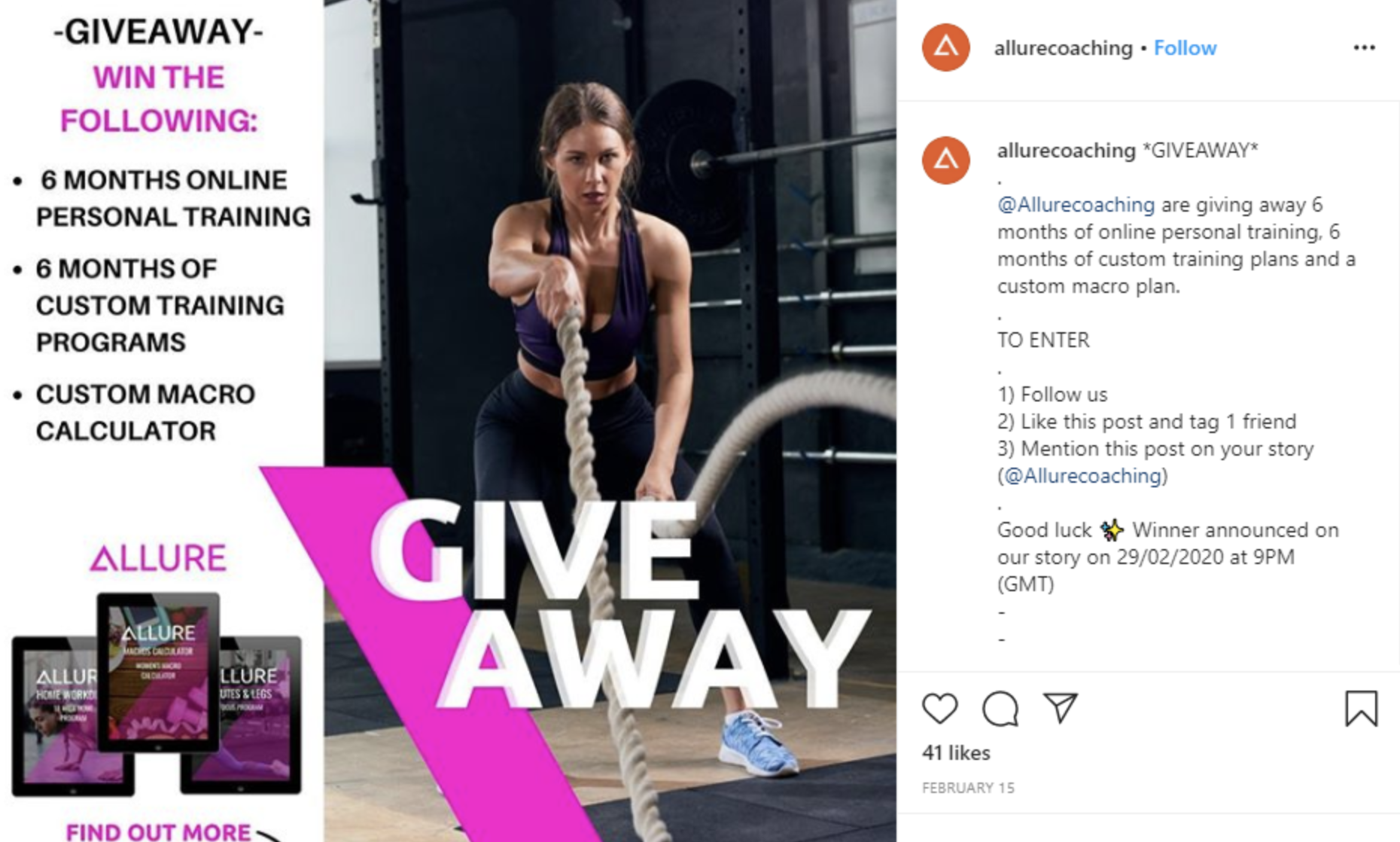 a gym giving away free personal training sessions