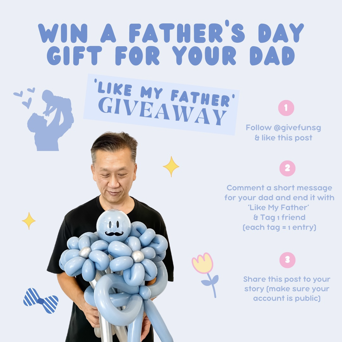 a father's day social media giveaway